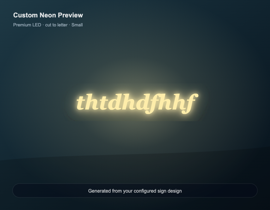 Custom Neon: thtdhdfhhf preview