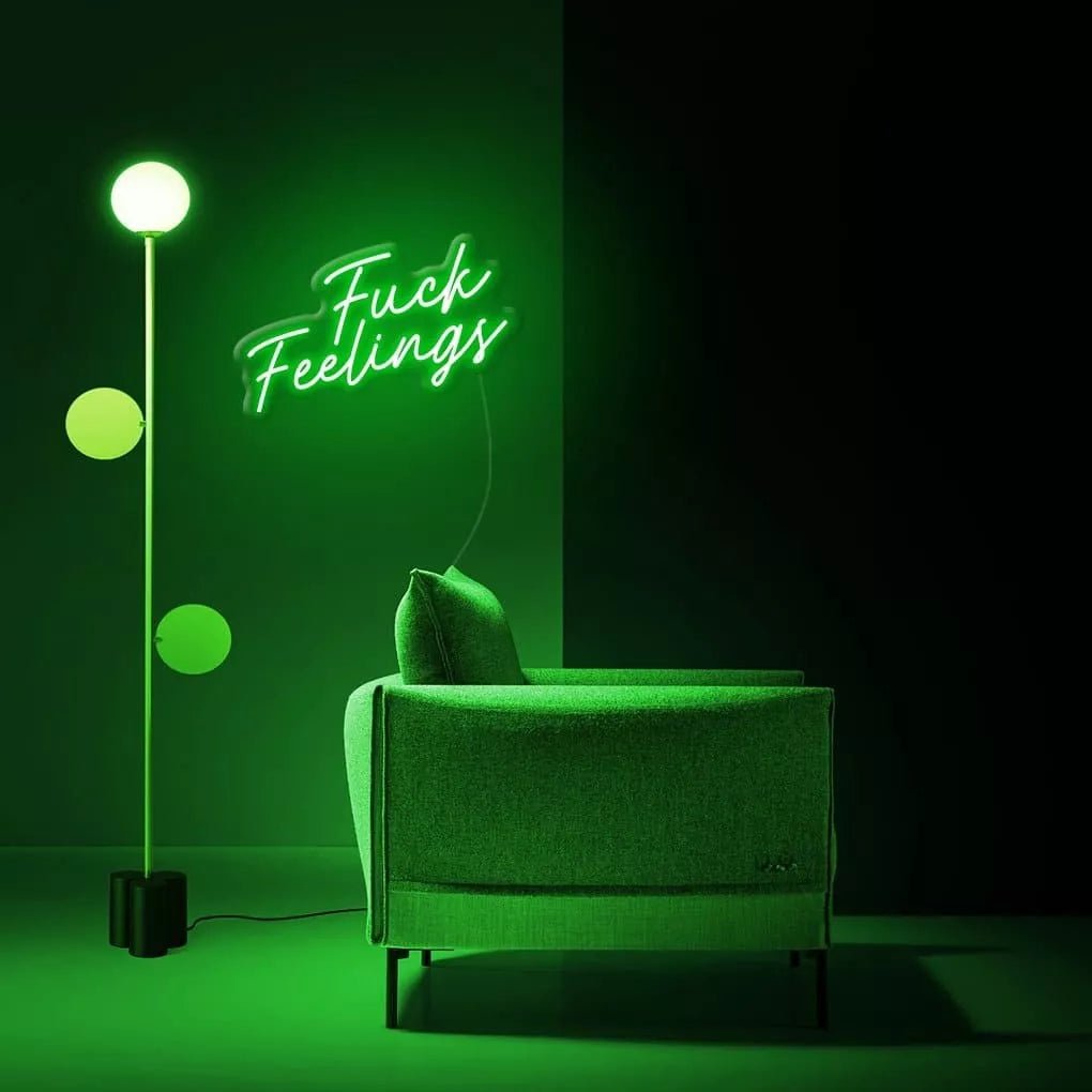 "Fu*k Feelings" Neon sign - NeonHub